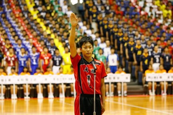 男子バレーボール競技大会の開会式を開催 平成27年度全国高等学校総合体育大会
