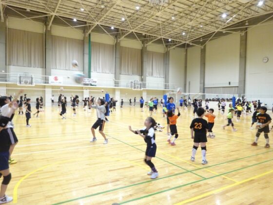 岐阜県で田中姿子さんを講師にバレーボール教室を開催　JVA・ゴールドプラン