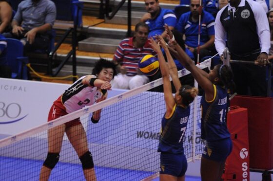 大会7日目、女子はブラジルに敗れる 第18回世界ジュニア男女バレーボール選手権大会