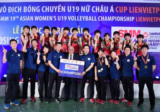 失セット0で日本が完全優勝 アジアジュニア女子選手権大会（U-19）