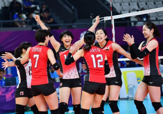 カザフスタンに完勝の全日本女子　アジア大会ベスト4以上が決定