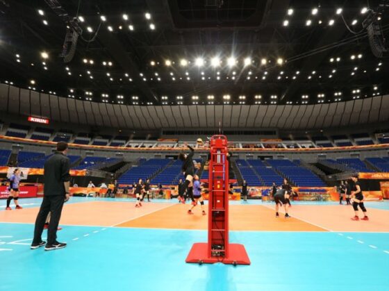 世界選手権5位決定戦を前に横浜で練習を公開　全日本女子