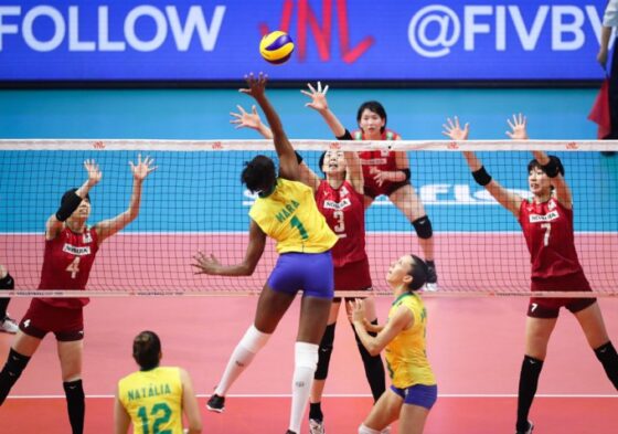 日本は出足で苦しみブラジルに1-3敗戦　VNL女子東京大会初戦