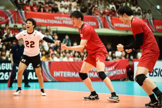 男子日本代表カナダと親善試合　1勝1敗