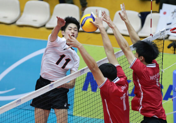 日本、韓国にもフルセット勝ち　第14回アジアU18（ユース）男子選手権大会