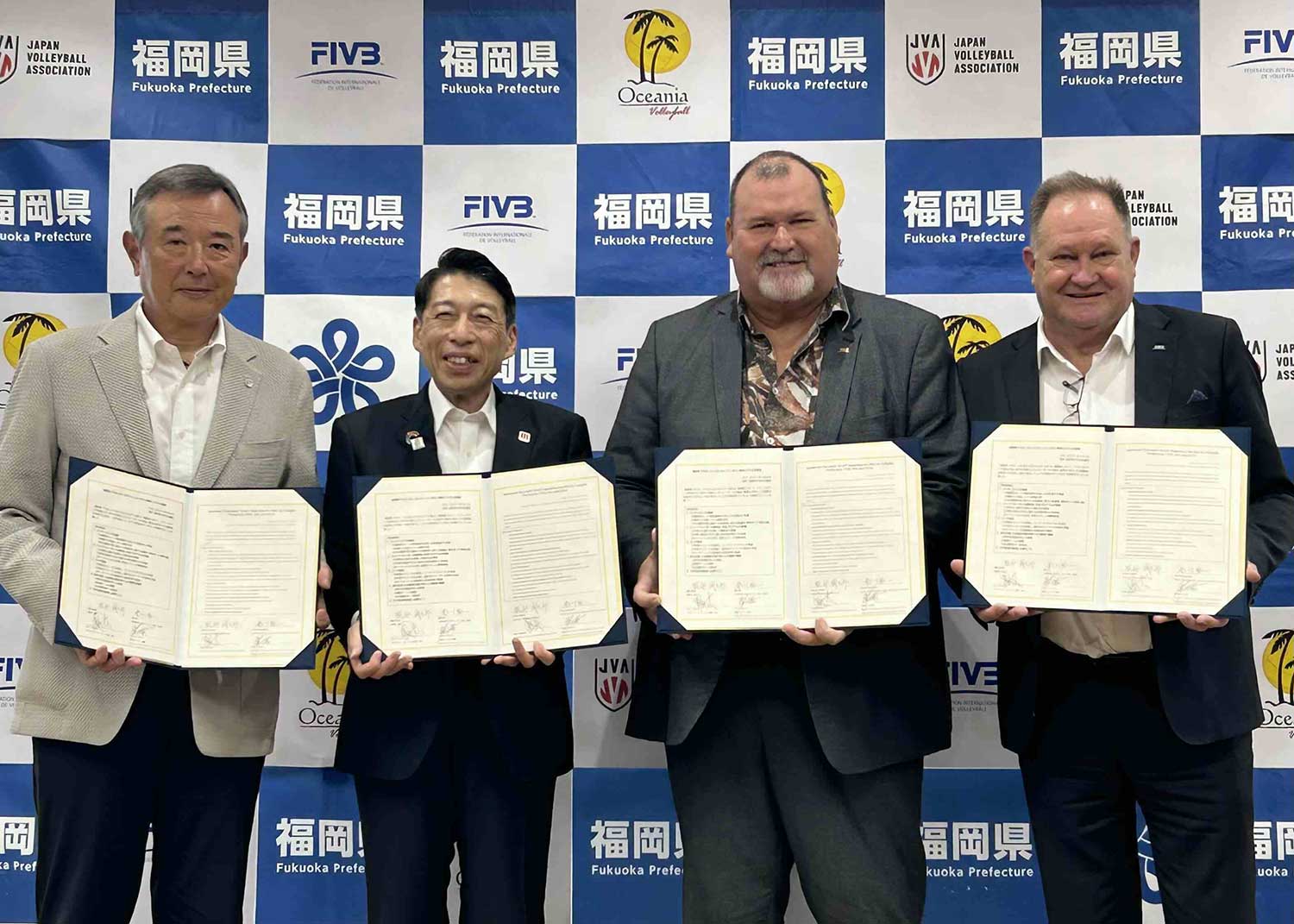 福岡県、FIVB、OZVA、JVAによるパートナーシップについて