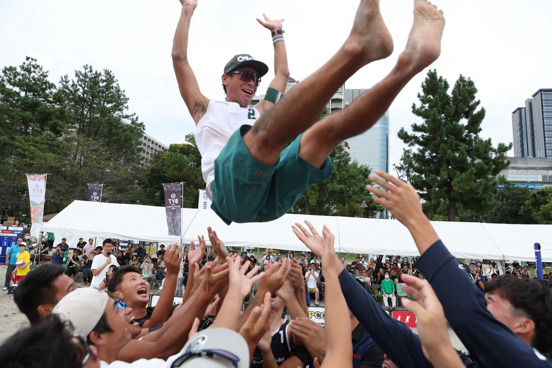 ジャパンツアー 第7戦 グランドスラム お台場大会1日目 オリンピック出場3回「ビーチのレジェンド」白鳥勝浩選手が競技生活に幕を下ろす